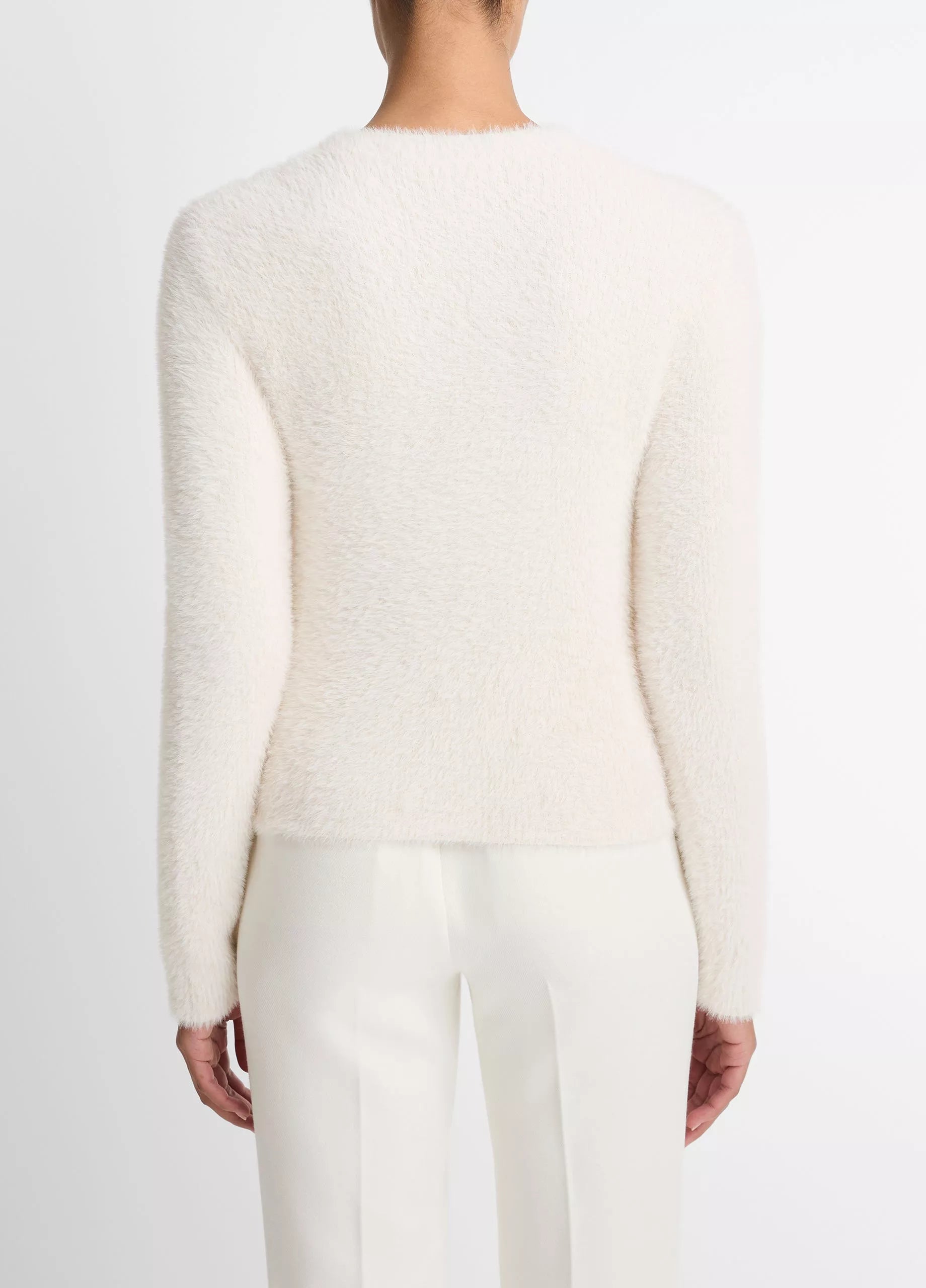 EYELASH CREW NECK SWEATER