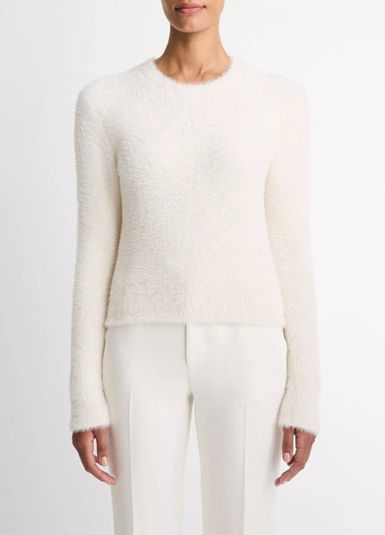 EYELASH CREW NECK SWEATER