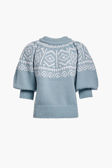 HOWARD SWEATER IN LACE BLUE