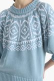 HOWARD SWEATER IN LACE BLUE