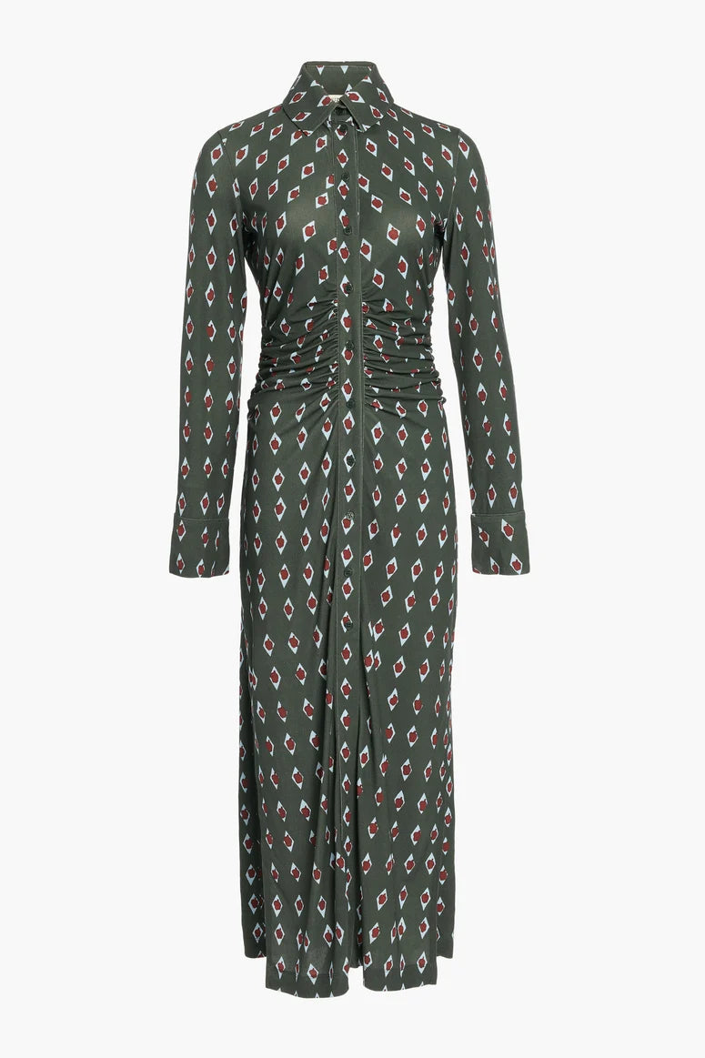 CLAUDIA DRESS IN HUNTER DIAMOND