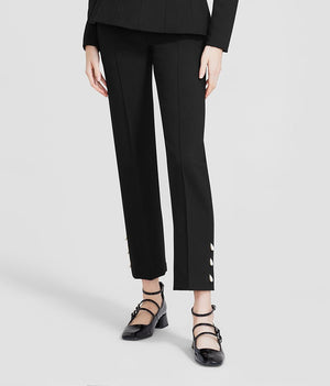 DEMI PANT WITH PEARL DETAIL