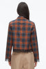 LONG SLEEVE MIX CROPPED SHIRT
