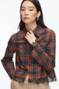 LONG SLEEVE MIX CROPPED SHIRT
