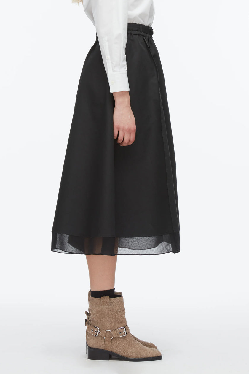 BELTED MIDI SKIRT