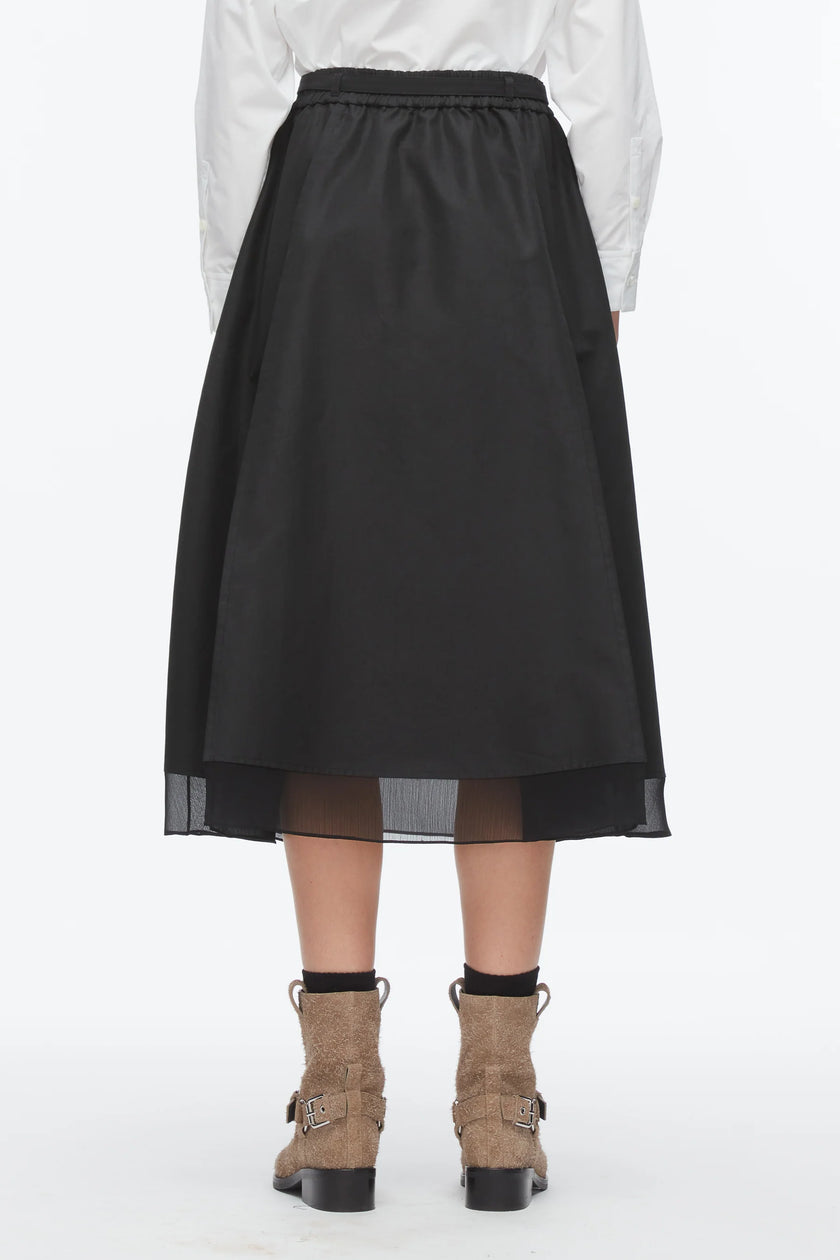 BELTED MIDI SKIRT