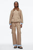 CROPPED FLOUNCE BARN JACKET