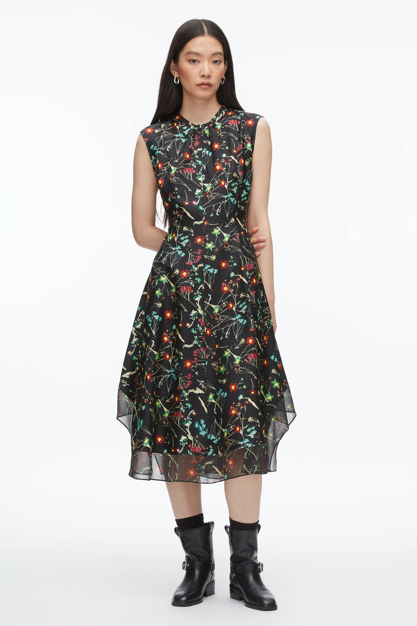 BLISS FLORAL SLEEVELESS DRESS