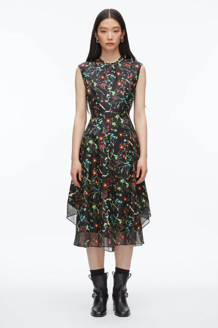 BLISS FLORAL SLEEVELESS DRESS