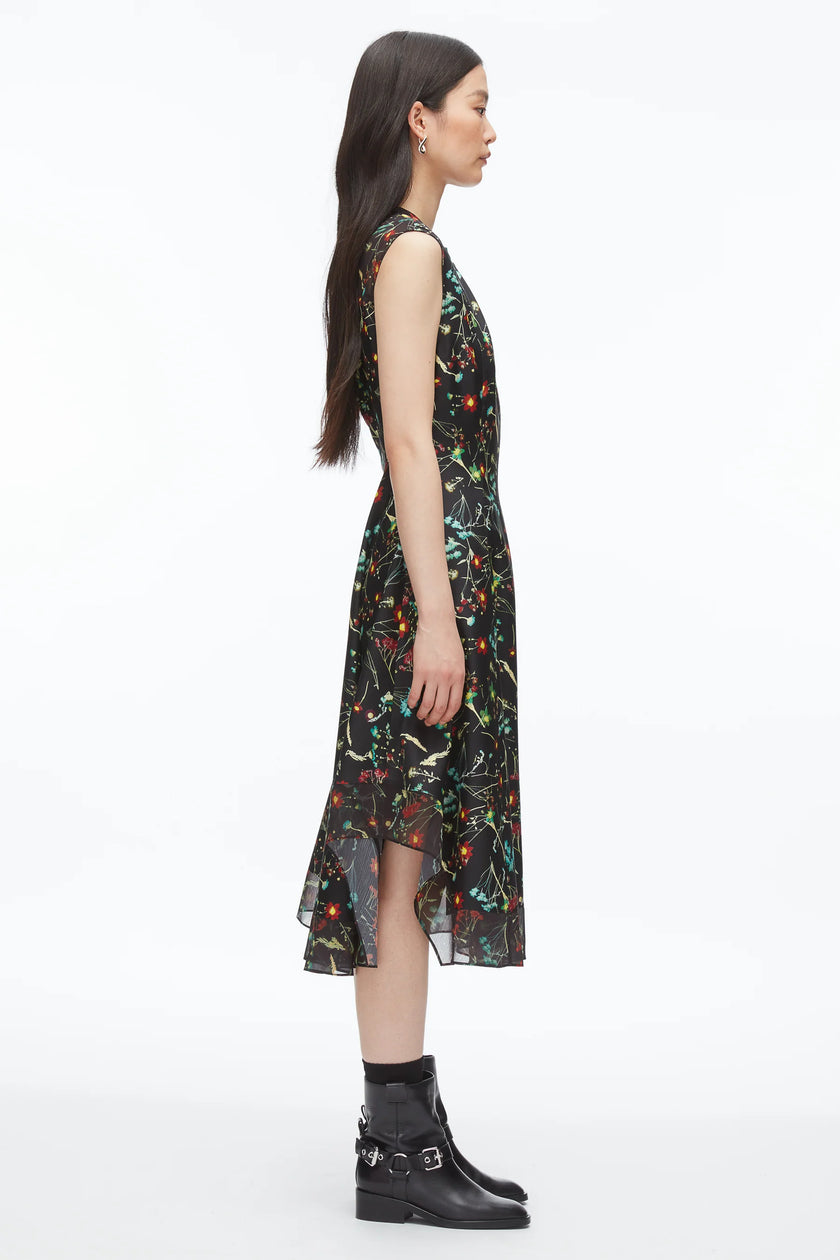 BLISS FLORAL SLEEVELESS DRESS