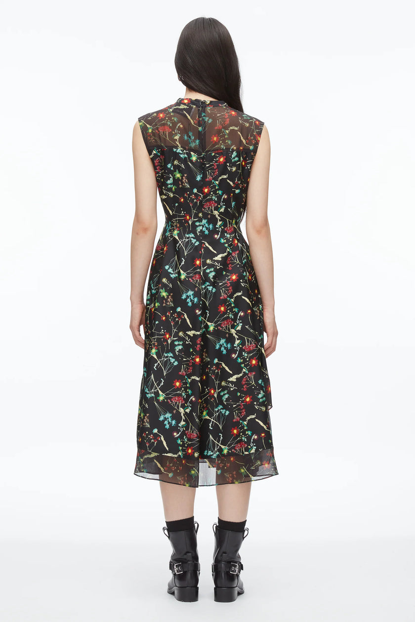 BLISS FLORAL SLEEVELESS DRESS