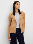 MIXED MEDIA MOTO JACKET
