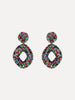 BEADED DROP CLIP ON EARRINGS