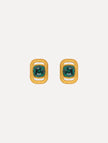RECTANGLE STUD CLIP ON EARRINGS