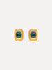 RECTANGLE STUD CLIP ON EARRINGS