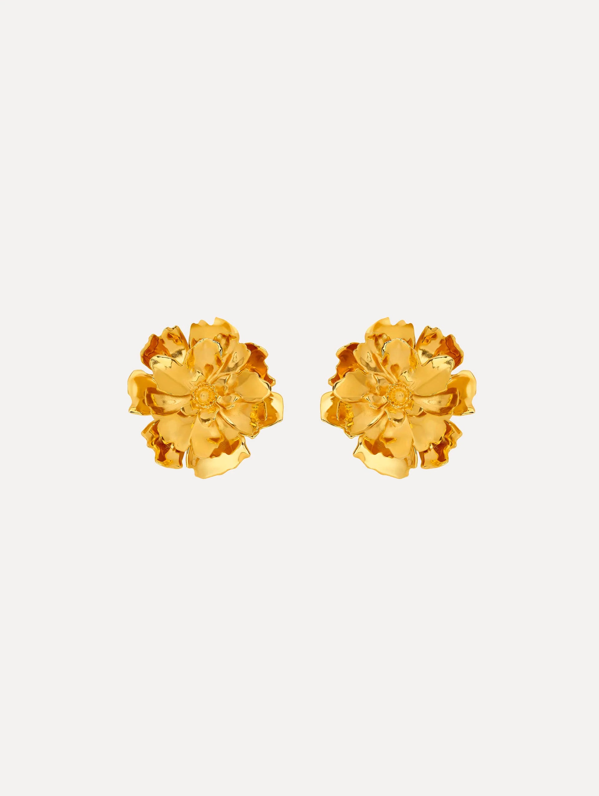 SMALL PEONY CLIP ON EARRINGS