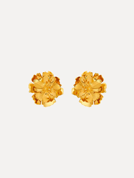 SMALL PEONY CLIP ON EARRINGS