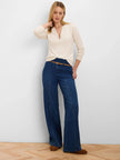 HENLEY RUFFLE SWEATER