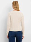 HENLEY RUFFLE SWEATER