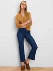 HENLEY RUFFLE SWEATER