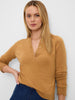 HENLEY RUFFLE SWEATER