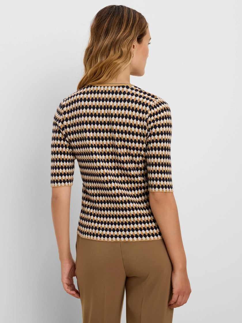 ANGLED JACQUARD SWEATER
