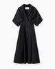 DENIM SHIRT DRESS IN BLACK DENIM