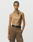 KAIA TOP IN KHAKI