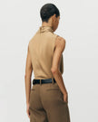 KAIA TOP IN KHAKI