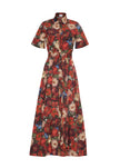 LEIGHTON DRESS IN RUBY FLORAL