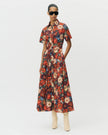 LEIGHTON DRESS IN RUBY FLORAL