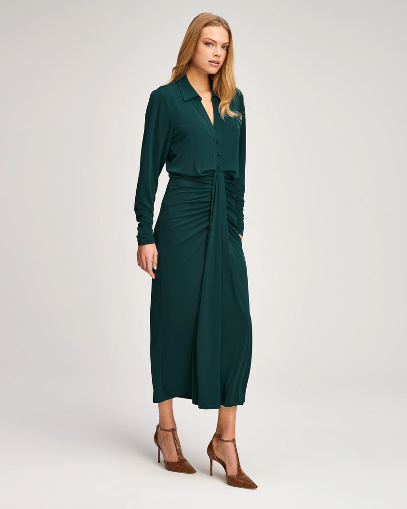 SEFERINA DRESS IN DEEP MALACHITE