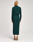 SEFERINA DRESS IN DEEP MALACHITE