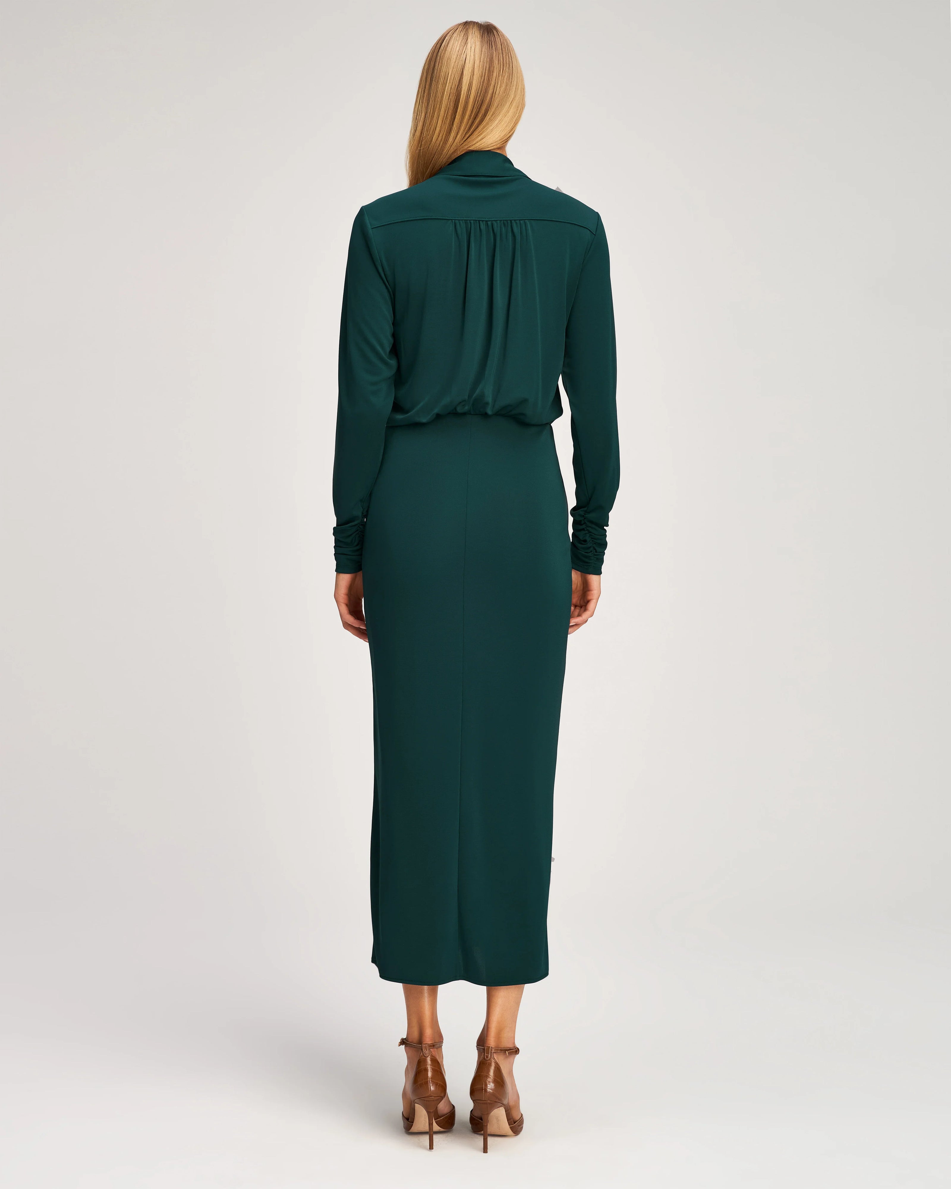 SEFERINA DRESS IN DEEP MALACHITE