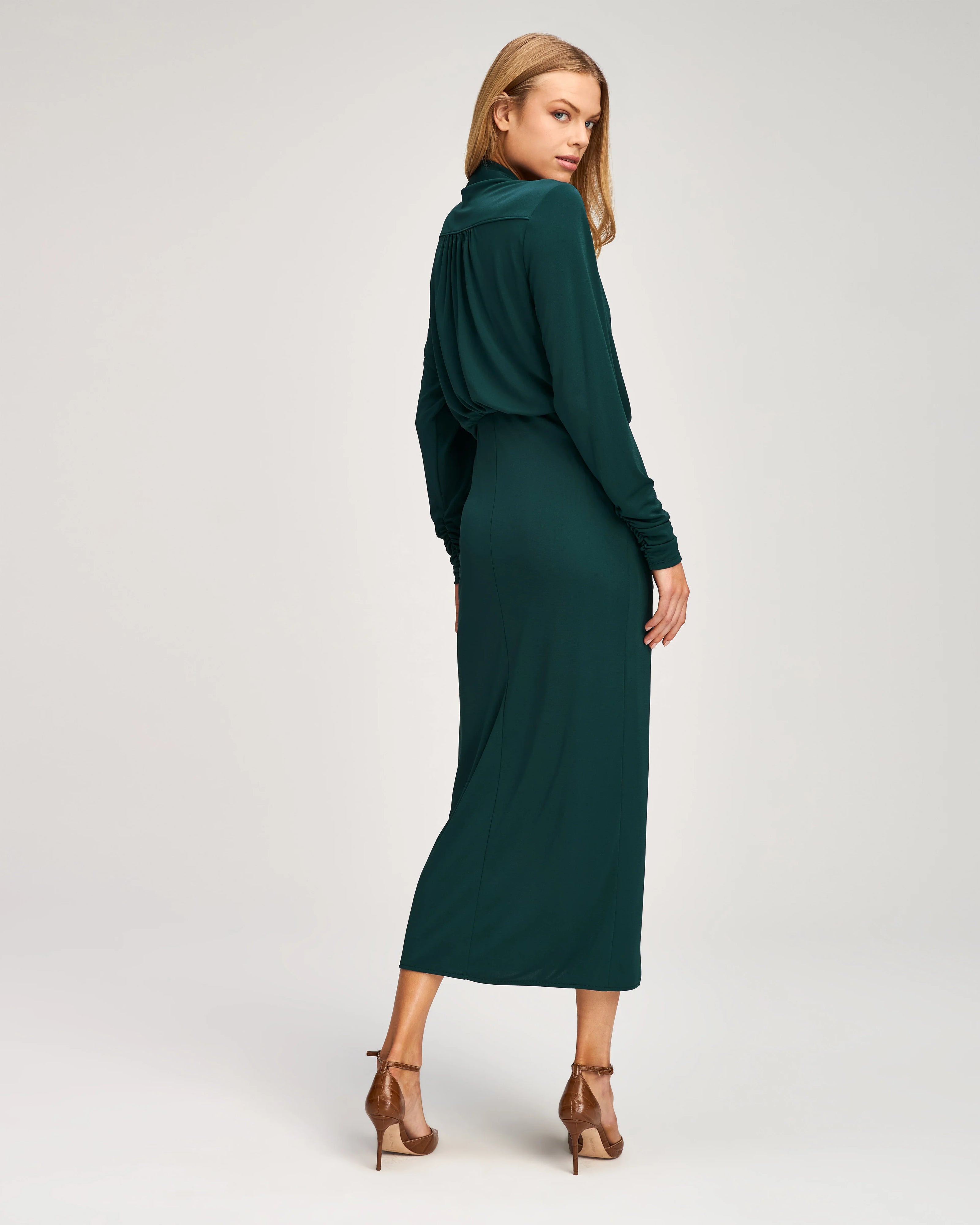 SEFERINA DRESS IN DEEP MALACHITE