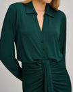 SEFERINA DRESS IN DEEP MALACHITE