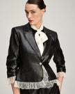 VEGAN LEATHER LE PETIT ROXIE BLAZER