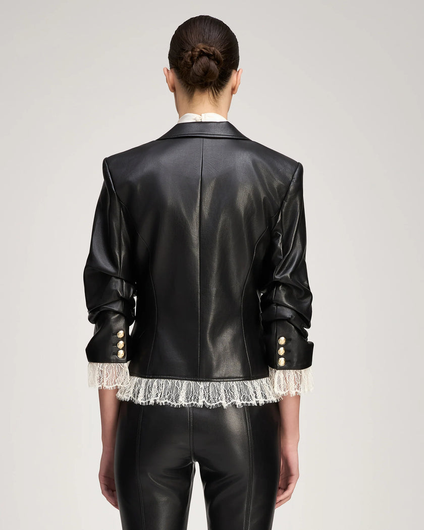 VEGAN LEATHER LE PETIT ROXIE BLAZER