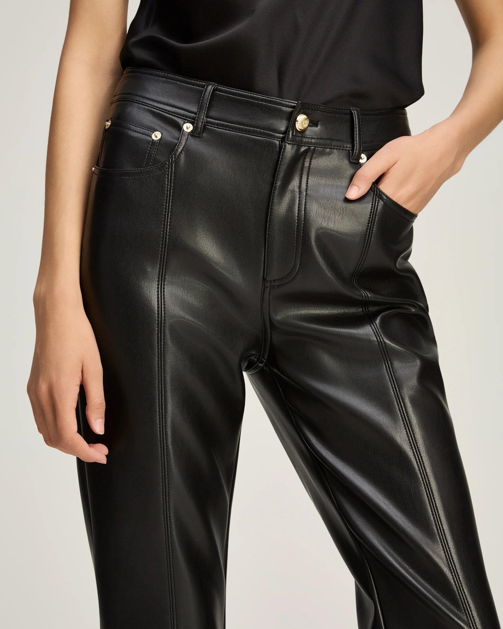 VEGAN LEATHER ROXIE LACE MAISIE PANT