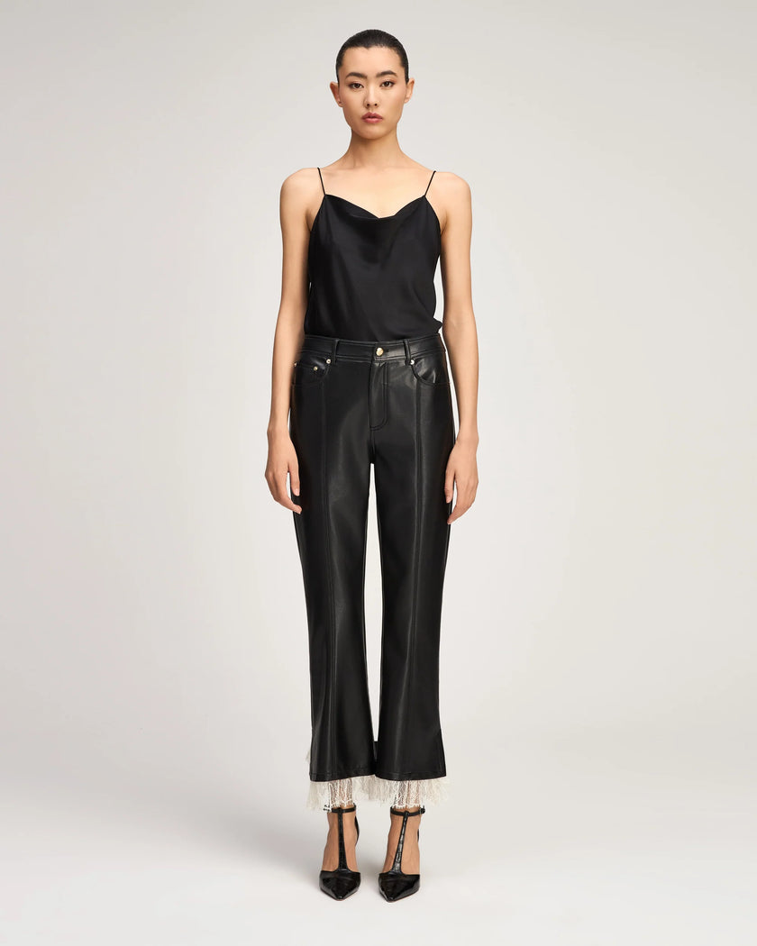 VEGAN LEATHER ROXIE LACE MAISIE PANT