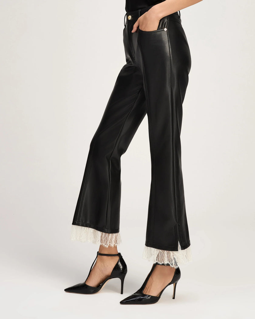 VEGAN LEATHER ROXIE LACE MAISIE PANT