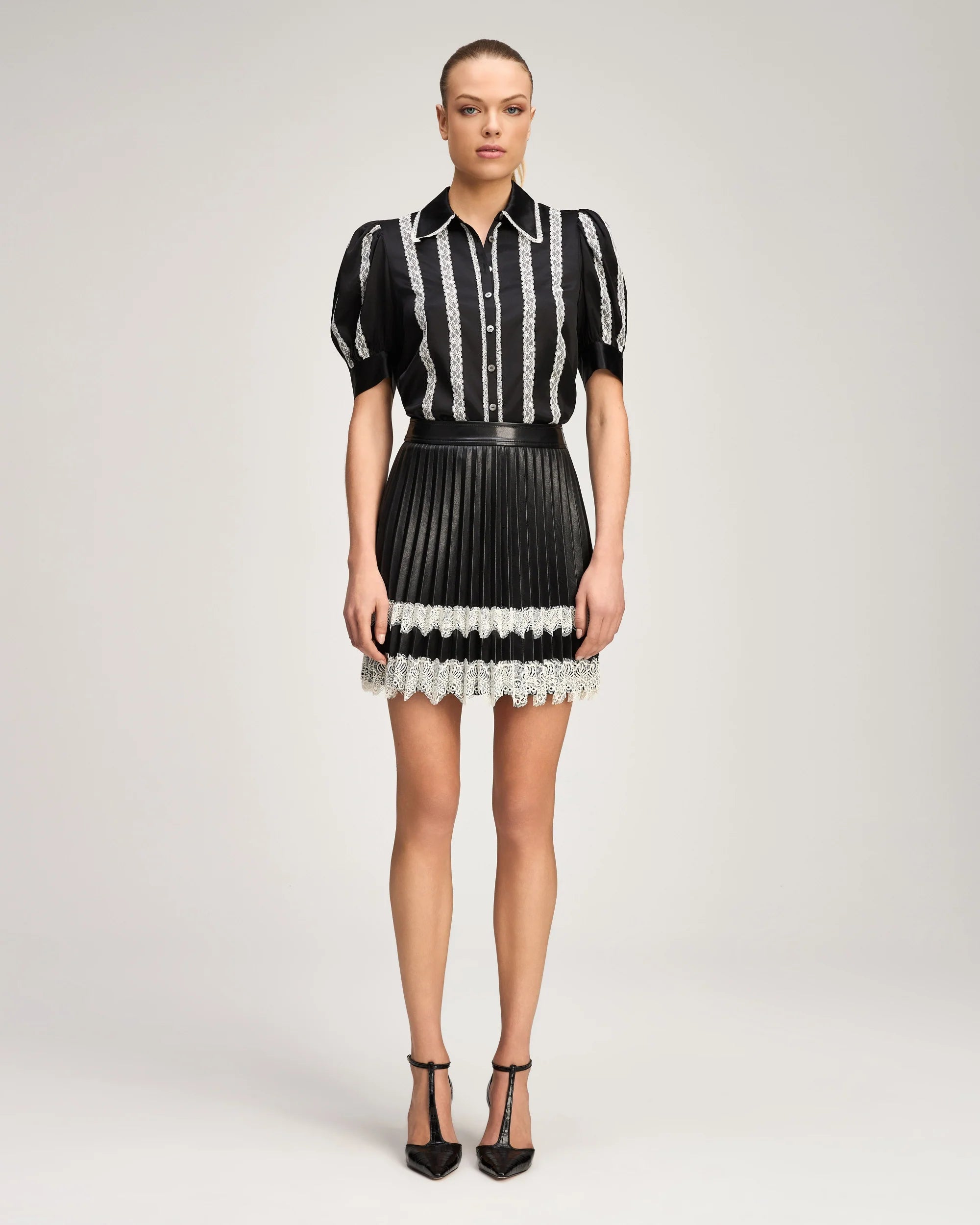 VEGAN LEATHER LANEY SKIRT