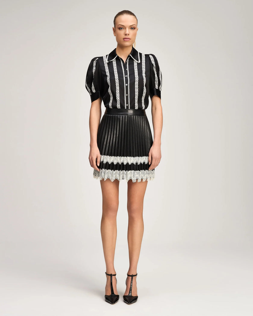 VEGAN LEATHER LANEY SKIRT