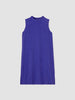 MOCK NECK DRESS WITH WOVEN PLISSE