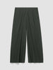 WASHED ORGANIC COTTON POPLIN WIDE LEG PANT