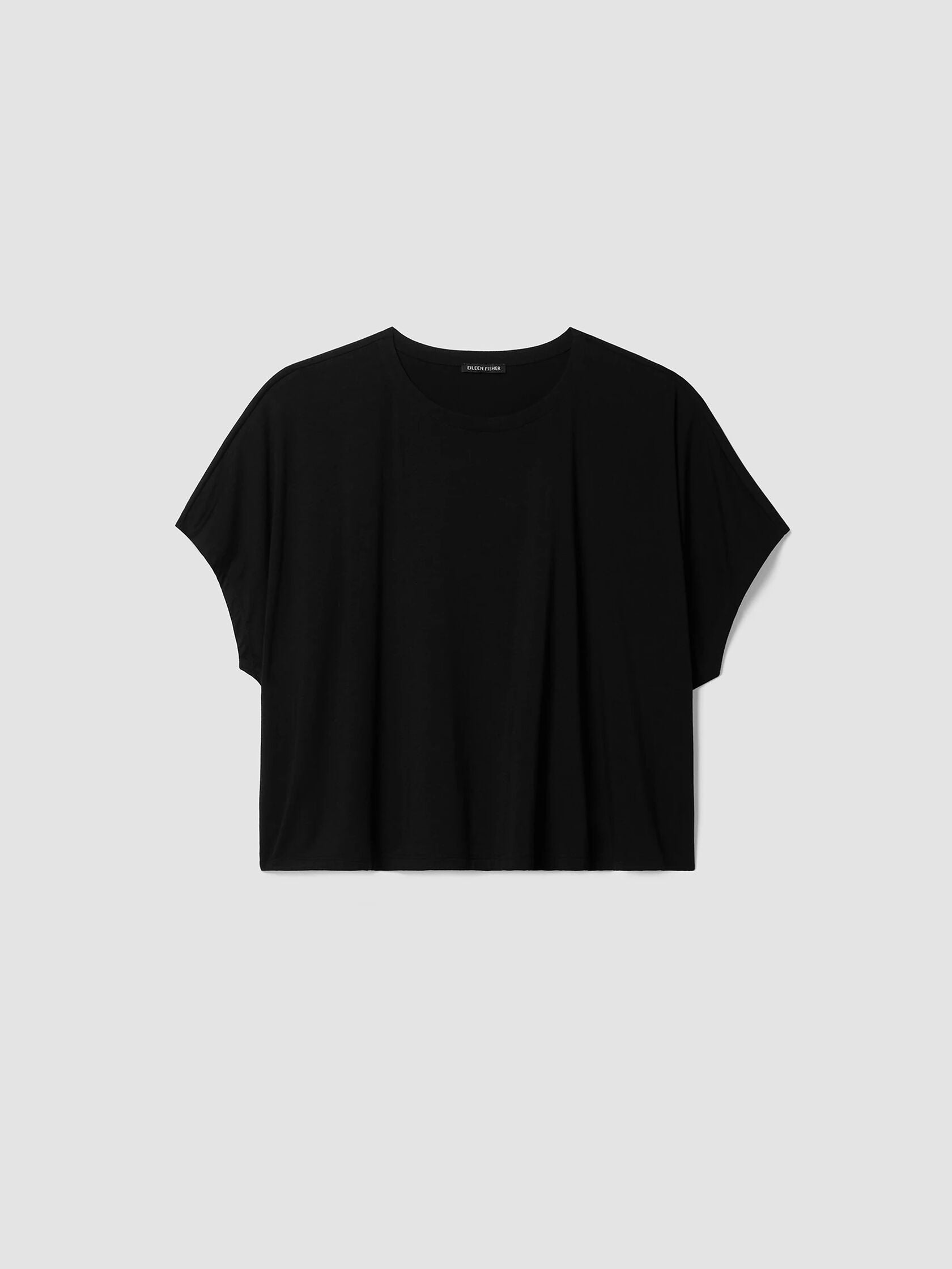 FINE JERSEY CREW NECK BOX TOP