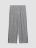 WOVEN PLISSE WIDE LEG PANT