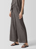 WOVEN PLISSE WIDE LEG PANT