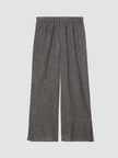 WOVEN PLISSE WIDE LEG PANT