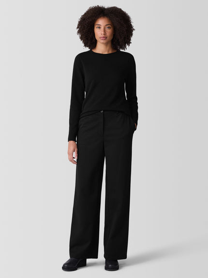 WASHABLE FLEX PONTE WIDE TROUSER PANT